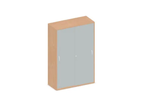 Schuifdeurkast 1540x1000x430mm Romp Beuken Decor Front Lichtgrijs