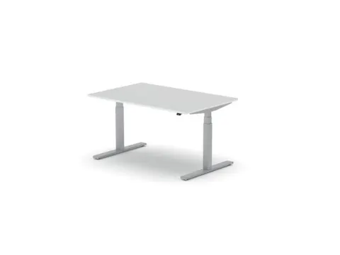 Elektrisch ihv bureau,HxBxD 650-1310x1400x900mm,blad wit