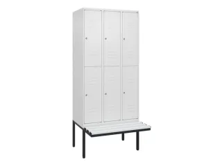 Dubbeldekse dekenkist,HxBxD 2120x900x815mm,3x2vak.,vak B 300mm - 1