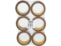 Geluidsarme Verpakkingstape PP 50mmx66m Bruin, Pak Van 6 stuks
