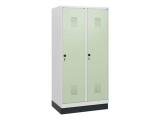 schoollocker,HxBxD 1630x800x500mm,2vak,vak B 400mm,draaigrendel,sokkel - 2