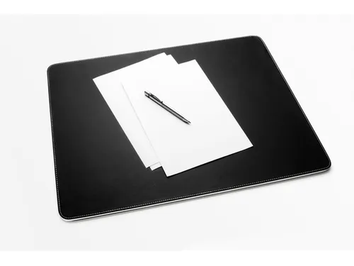 Bureauonderlegger Kunstleer 60x45 zwart