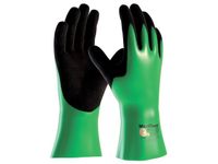 Handschoenen Maxidry 56-635 Groen Palm Gecoat Maat 7 Nitril