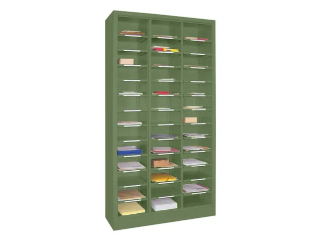 Postsorteerkast Zonder Deuren 1950x1000x400mm 3x13 Vakken Ral6011