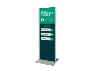 Totem Paneel+ Dubbelzijdige Display 42x120cm Zilver frame - 8