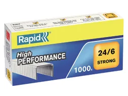 Nieten Rapid 24/6 gegalvaniseerd strong 1000 stuks