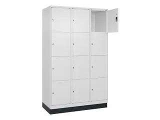lockerkast,HxBxD 1950x1200x500mm,3x4vakken,vak B 400mm,cil.-slot - 1