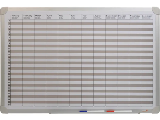 DESQ Whiteboard JaarPlanner 60x90cm