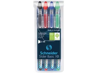 Slider Basic Xb Balpen Etui Assorti kleuren 4 stuks - 2