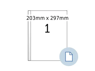Etiket HERMA 8401 A4 EXPRESS 500 203x297mm wit 500stuks - 2