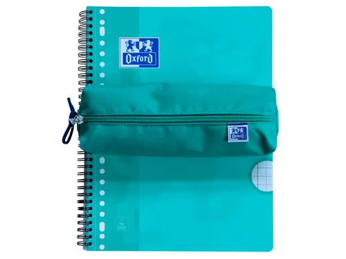 Pennenetui Oxford rechthoek turquoise