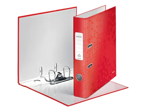 Ordner Leitz WOW 180 gelamineerd 50mm A4 rood