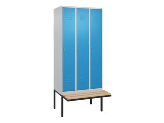 locker voor scheiding van kleding,HxBxD 2120x900x815mm,3vak - 1