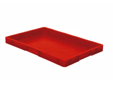 Euronorm-stapelbak 9.5l 50x600x400mm Wanden/bodem Gesloten Rood