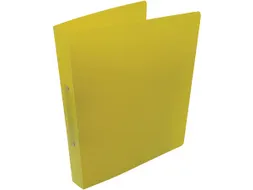 ringmap, voor ft A4, uit PP, 2 ringen van 25mm, geel