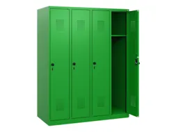 schoollocker,HxBxD 1530x1200x500mm,4vak,vak B 300mm,draaigrendel