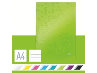 Notitieboek Leitz WOW A4 lijn groen - 4