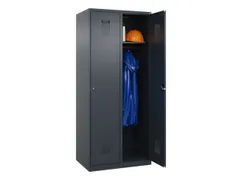 locker,HxBxD 1850x800x500mm,2vak,vak B 400mm,cil.-slot,staand op vloer