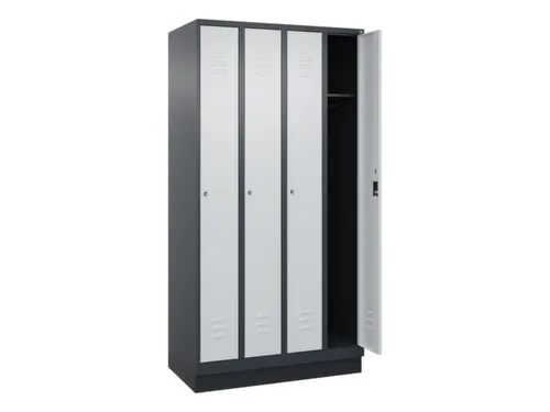 locker,HxBxD 1950x1000x500mm,4vak,vak B 250mm,cil.-slot,sokkel