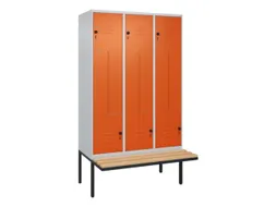Z-garderobekast,HxBxD 2120x1200x815mm,6vak,vak B 400mm,draaigrendel