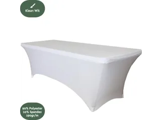 BRASQ Tafelrok Wit 183x76x74cm - 3