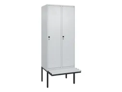 locker voor scheiding van kleding,HxBxD 2120x800x815mm,2vak