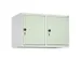 opzetkast,v. locker,2vak.,vak B 400mm,HxBxD 500x800x500mm,draaigrendel