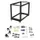 15U 19 inch open frame server rack
