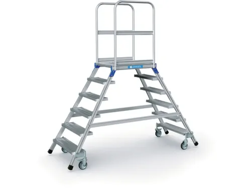 Bordestrap Aluminium Bordes 1440x 600x 800mm 2x6treden Aluminium