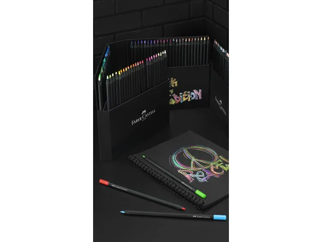 Kleurpotlood Faber-Castell Black Edition 100 stuks in karton etui