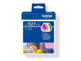 Brother LC-527 Inktcartridges Zwart + 3 Kleuren - 1