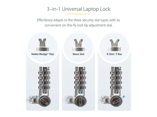 Universeel Laptop Kabelslot 2 Meter