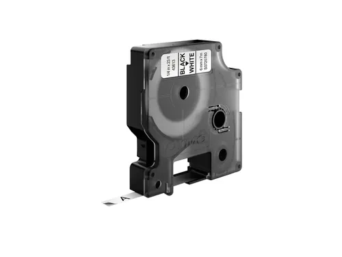 Lettertape Dymo 43613 1000/5000 6mmx7m Zwart Op Wit