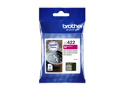 Inktcartridge Brother LC-422M rood