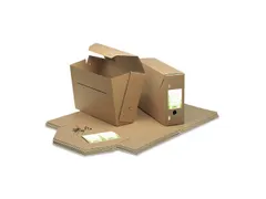 Archiefdoos gemeente folio 370x265x115mm 850gr bruin