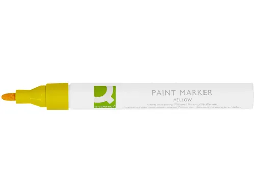 Q-CONNECT Paintmarker op oliebasis ronde punt 2-3mm Geel