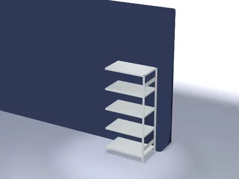 systeemstelling,aanbouwveld,HxBxD 2000x1010x635mm,vakl. 240kg