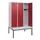 locker met bank,HxBxD 1950x1200x815mm,3vak,vak B 400mm,cilinderslot