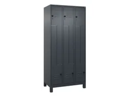 Z-garderobekast,HxBxD 1950x900x500mm,vak B 150/300mm,draaigrendel