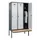 locker met bank,HxBxD 2120x1200x815mm,3vak,vak B 400mm,draaigrendel