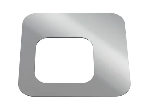 Oplegdeksel,V. Afvalbak 1X100L,Vierkant,1Opening,Staal,Zilverkleurig