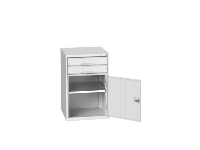 ladekast HxBxD 800x525x550mm 2laden romp RAL7035 front RAL7035