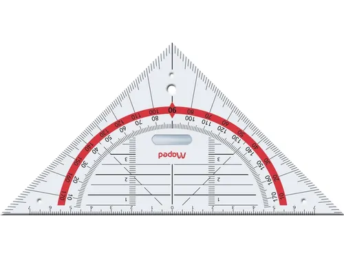Geodriehoek Maped 277747 16cm 45 Graden Transparant