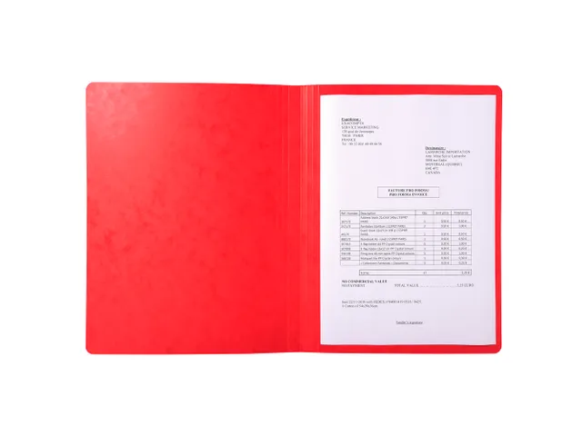 Map gerilde rug Gla nskarton 400g rood