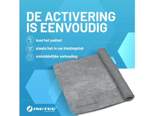 Inuteq Body Cooling handdoek 78x33cm Grijs