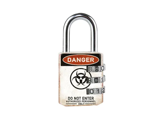 Hangslot Masterlock 3-cijfer combinatie 30mm danger motief