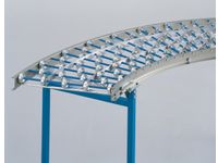 Bocht 45° Stalen Wieltjesbaan B 300Mm Asafstand 75Mm