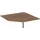 koppelelement voor bureau,90 °,BxD 1225x1225mm,v. C-voet