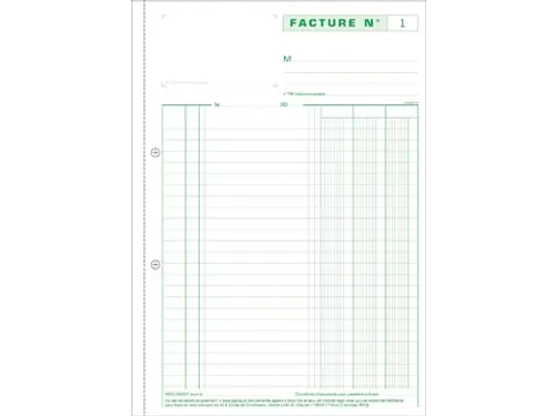 Exacompta Facturen, Ft 21 X 14,8 Cm, Dupli, Franstalig