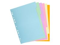 Tabblad recycled kar ton 170g A4 6 tabs